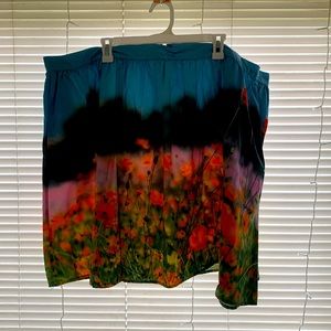 ModCloth  photorealistic floral skirt size 4x